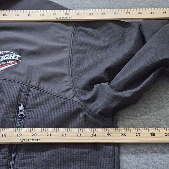 Ironhead Coors Light Silver Bullet Jacket Mens XL Black Fleece Lined Pockes VTG - Picture 5 of 16